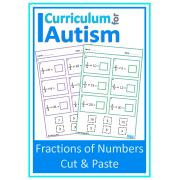 Fractions of Numbers, Cut & Paste Worksheets